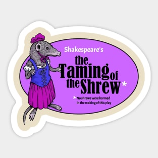 Taming of the Shrew Sticker